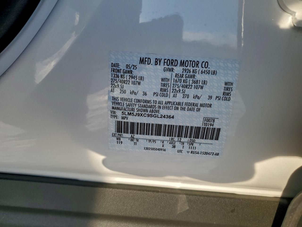 2025 Lincoln Aviator Black Label