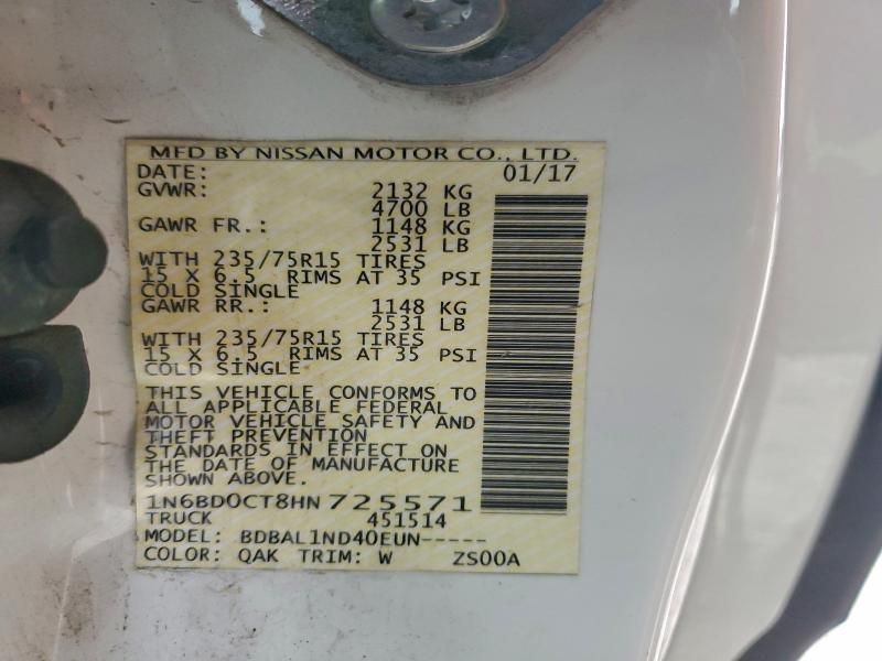 2017 Nissan Frontier s