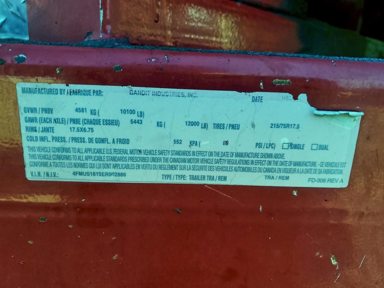 2014 Band IT 1590 XP Wood Chipper