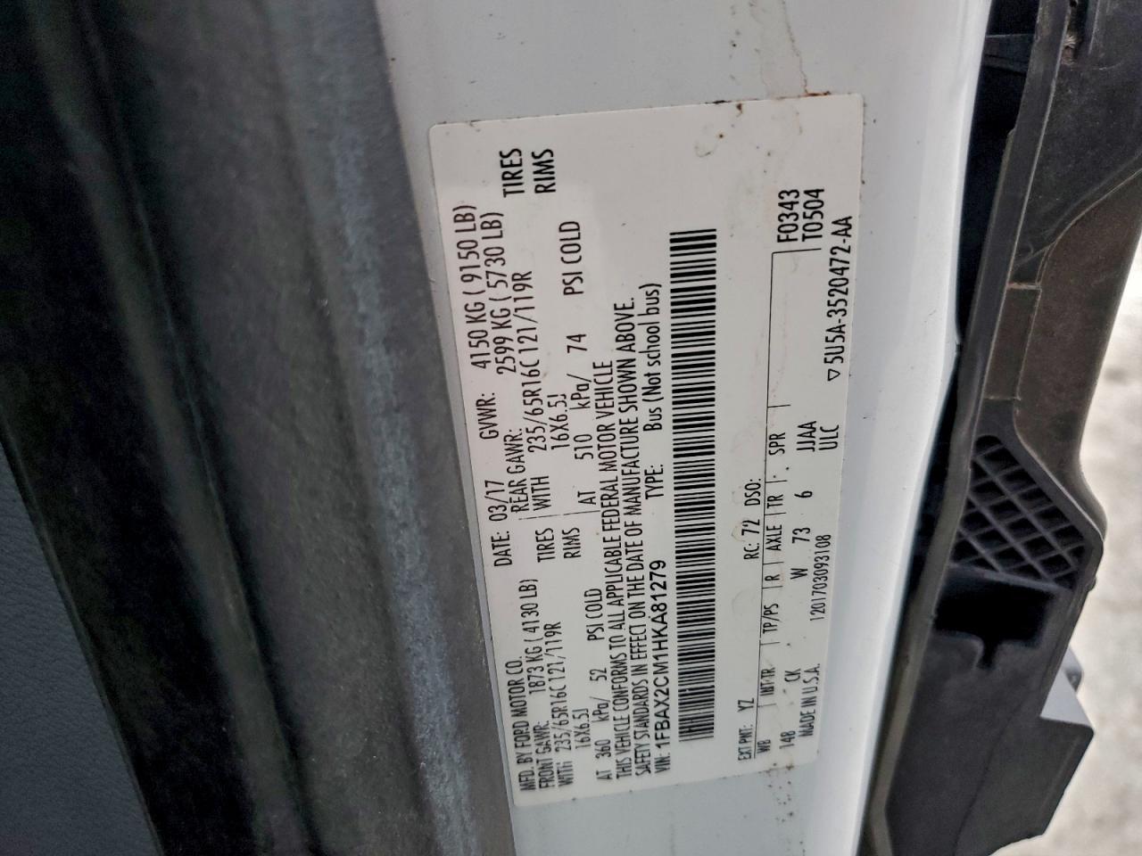 2017 Ford Transit T-350