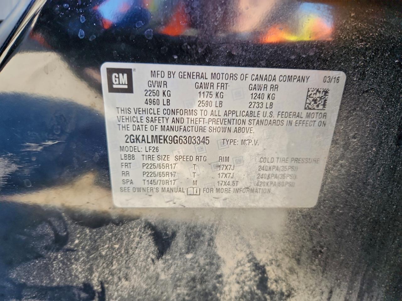 2016 GMC Terrain sle