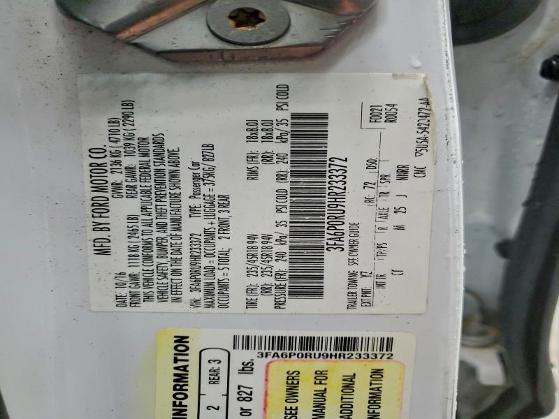 2017 Ford Fusion Titanium hev