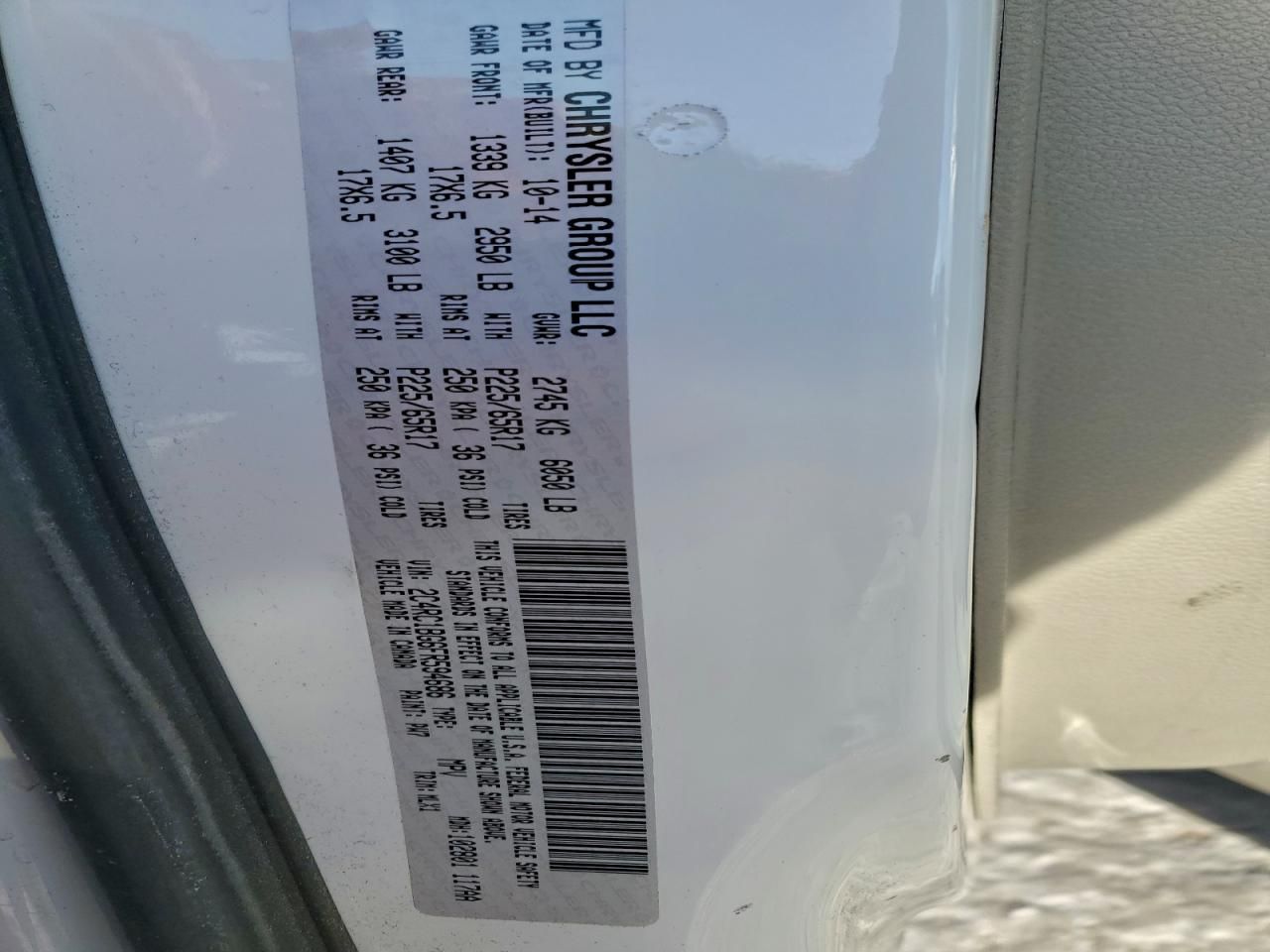 2015 Chrysler Town & Country Touring