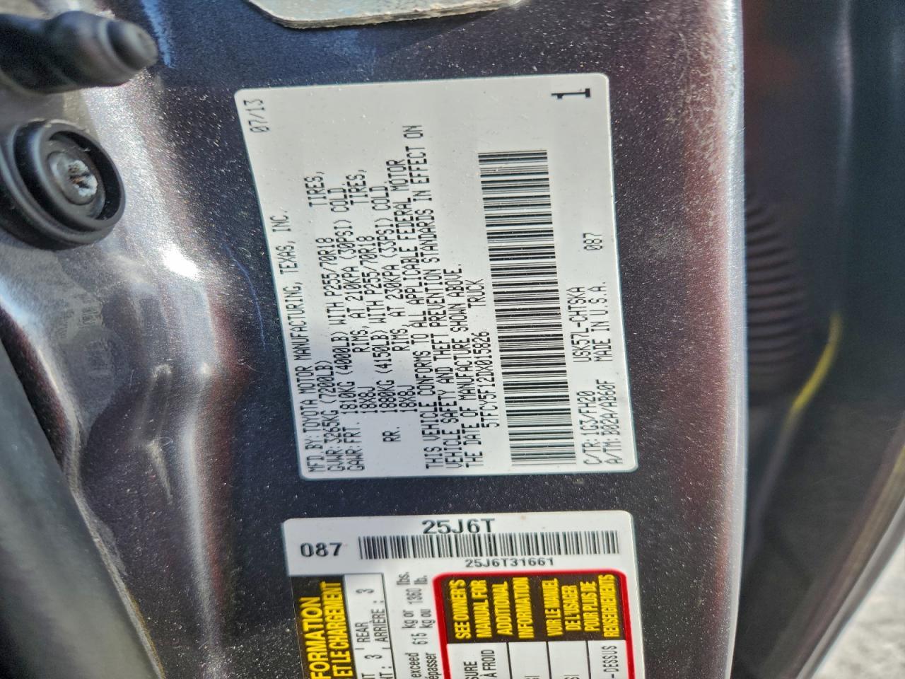2013 Toyota Tundra Double Cab SR5