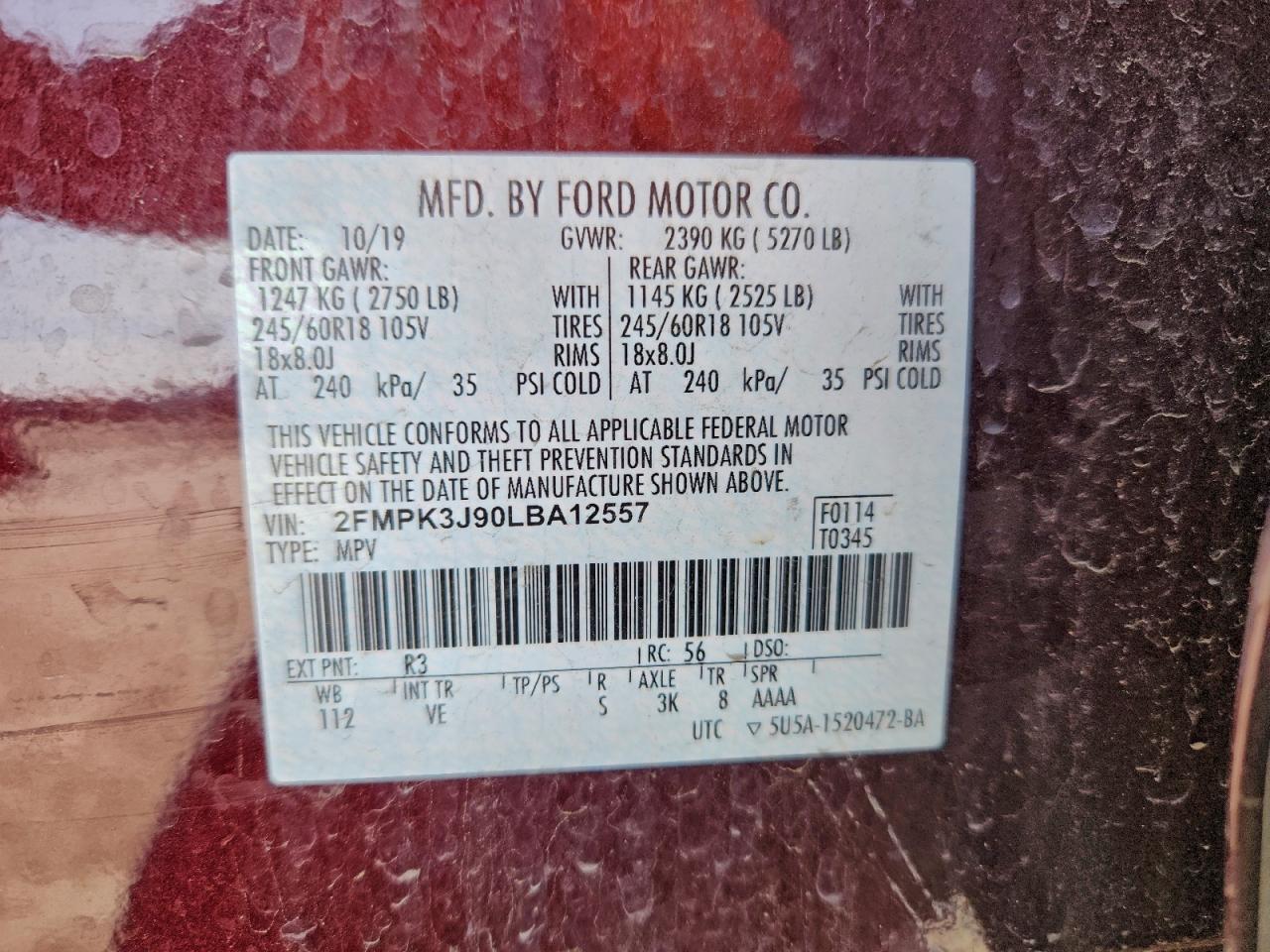 2020 Ford Edge sel