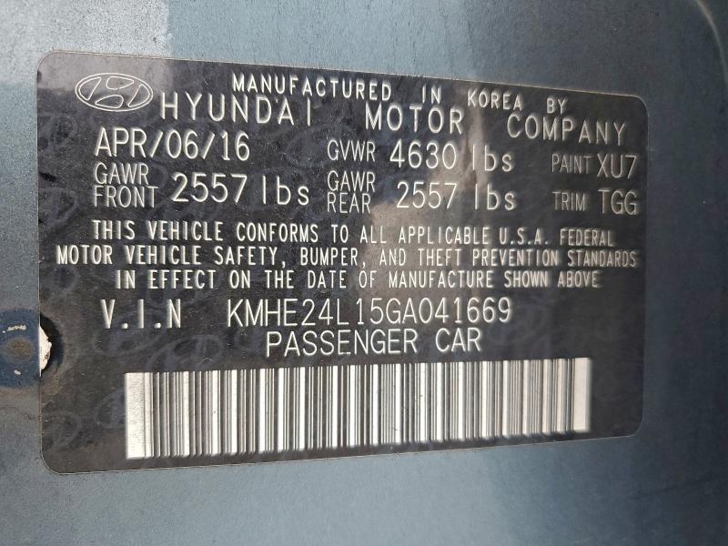 2016 Hyundai Sonata Hybrid