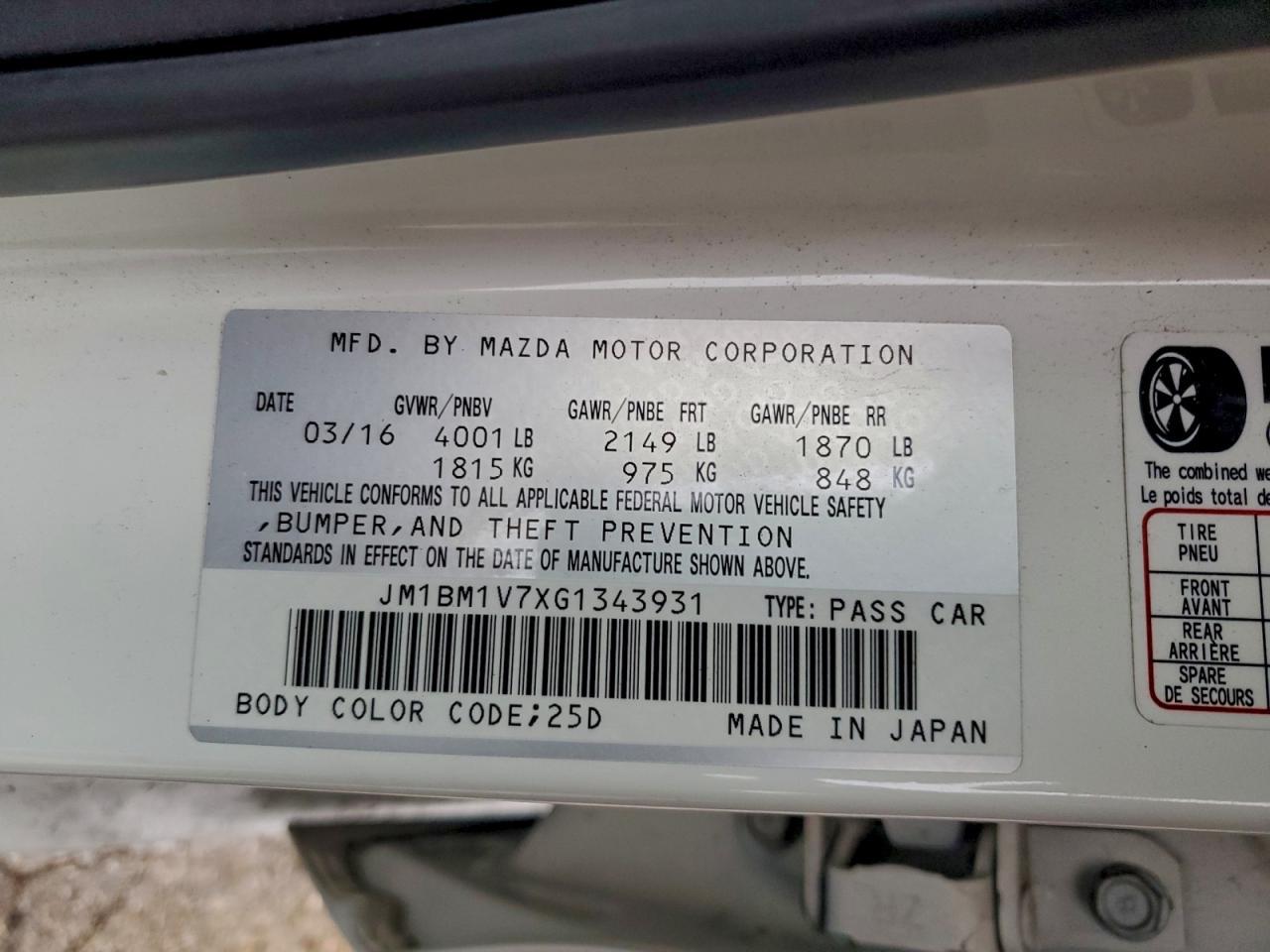 2016 Mazda 3 Touring