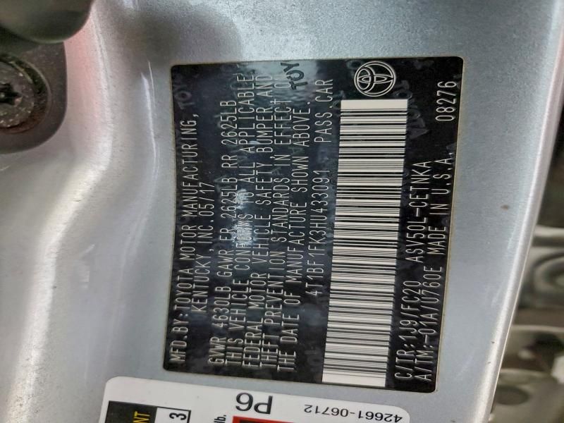 2017 Toyota Camry le