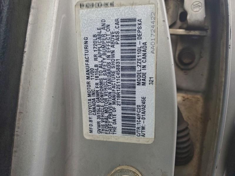 2001 Toyota Corrola