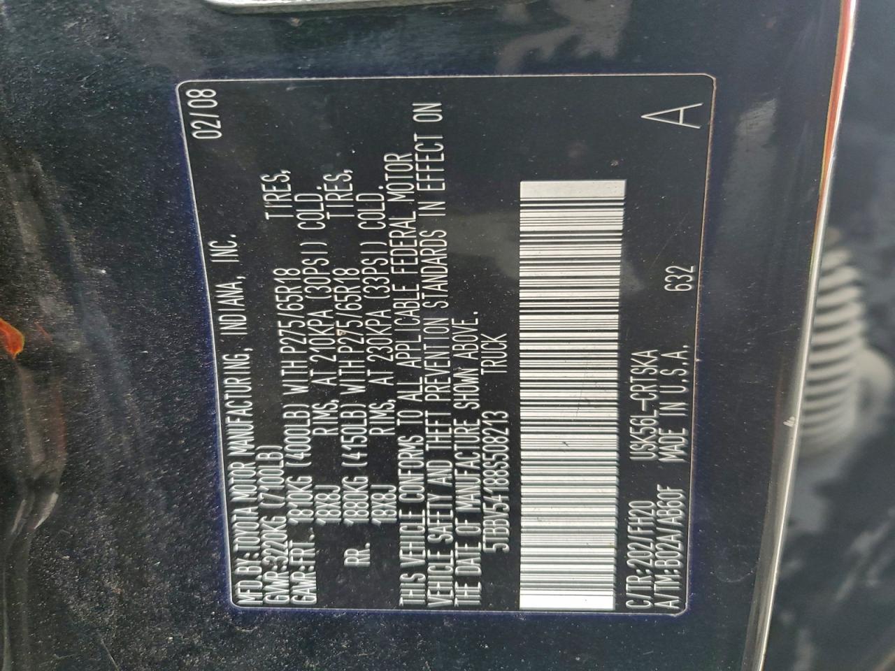 2008 Toyota Tundra Double cab