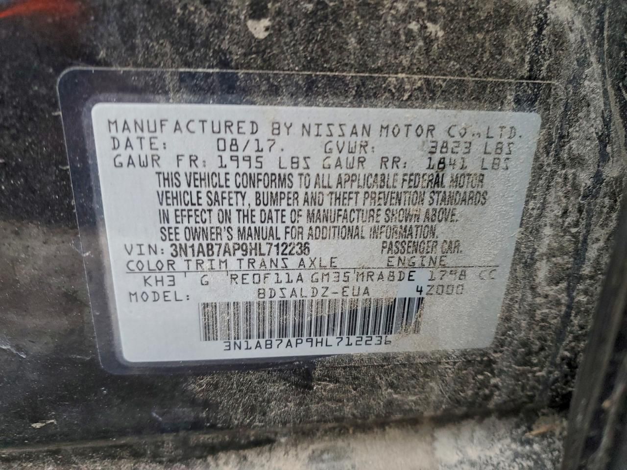 2017 Nissan Sentra s