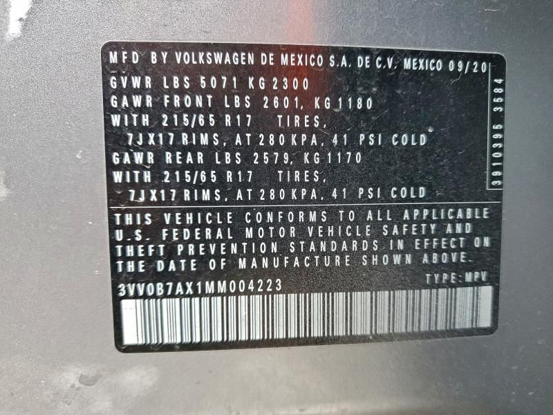 2021 Volkswagen Tiguan s