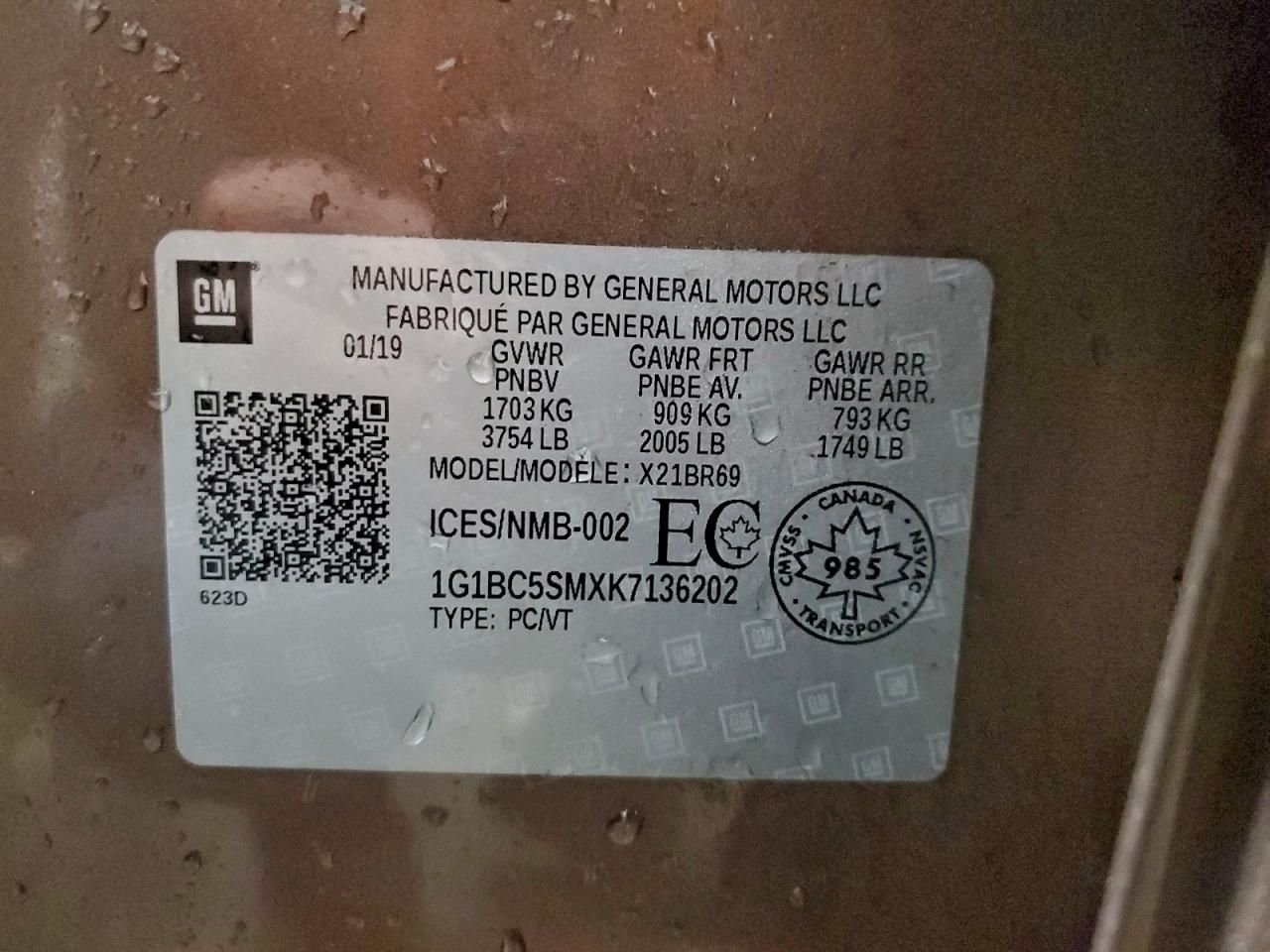 2019 Chevrolet Cruze ls