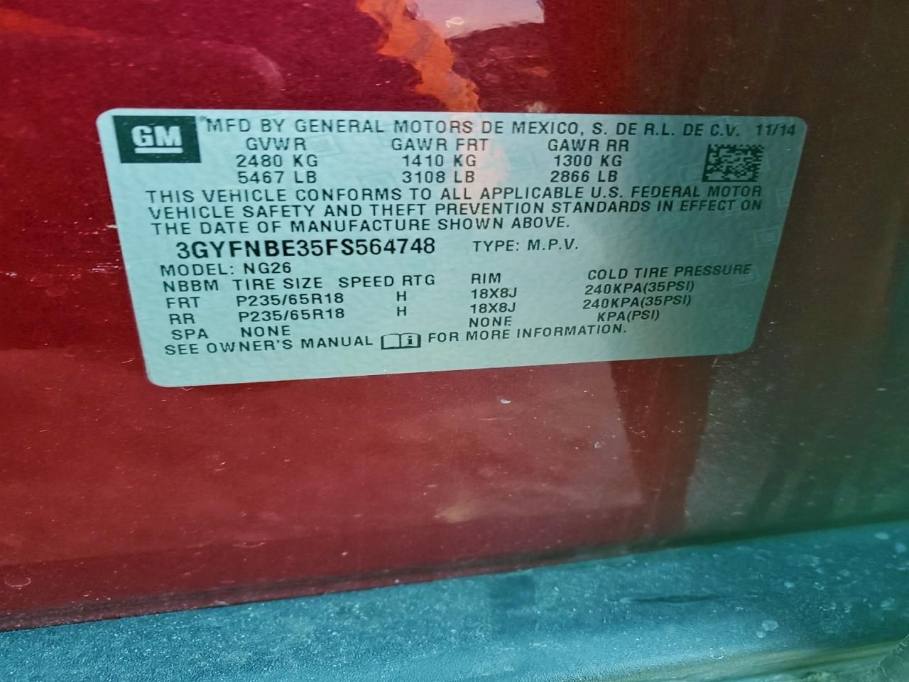 2015 Cadillac Srx Luxury Collection