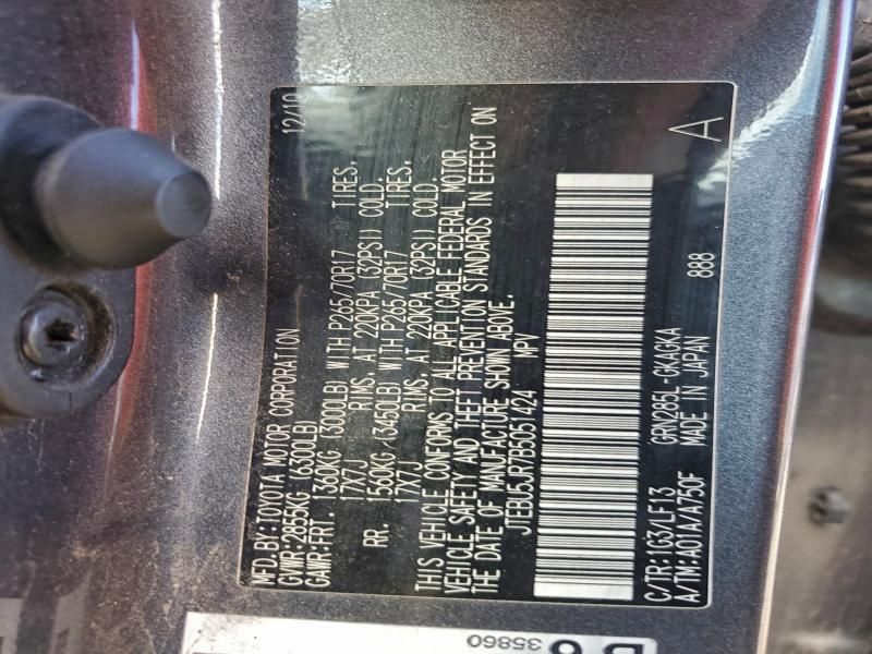 2011 Toyota 4runner SR5