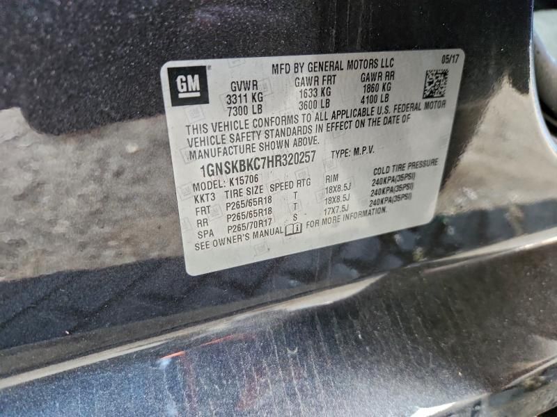 2017 Chevrolet Tahoe K1500 lt