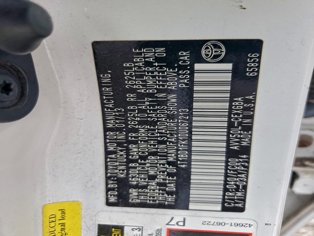2013 Toyota Camry Hybrid