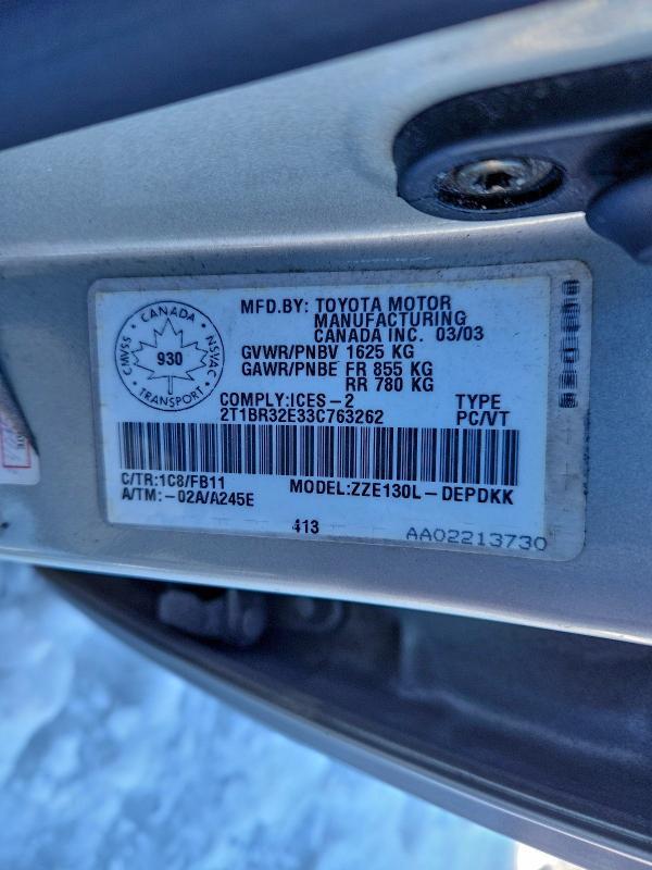 2003 Toyota Corolla ce