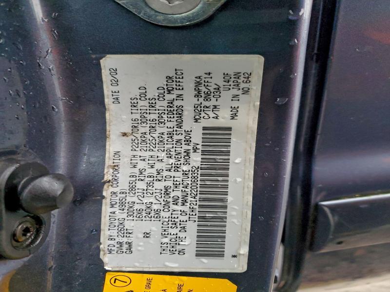 2002 Toyota Highlander Limited