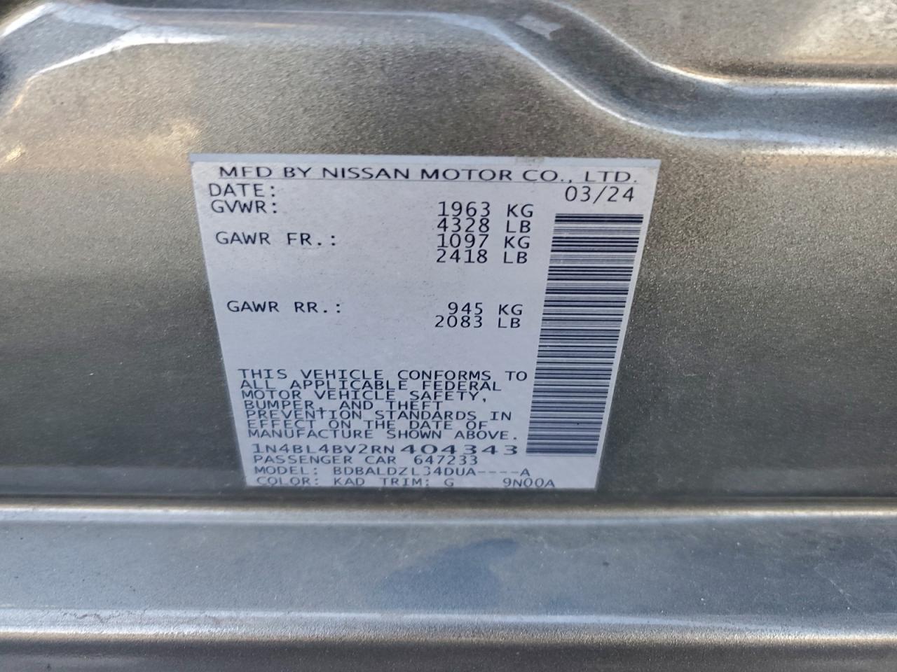 2024 Nissan Altima s