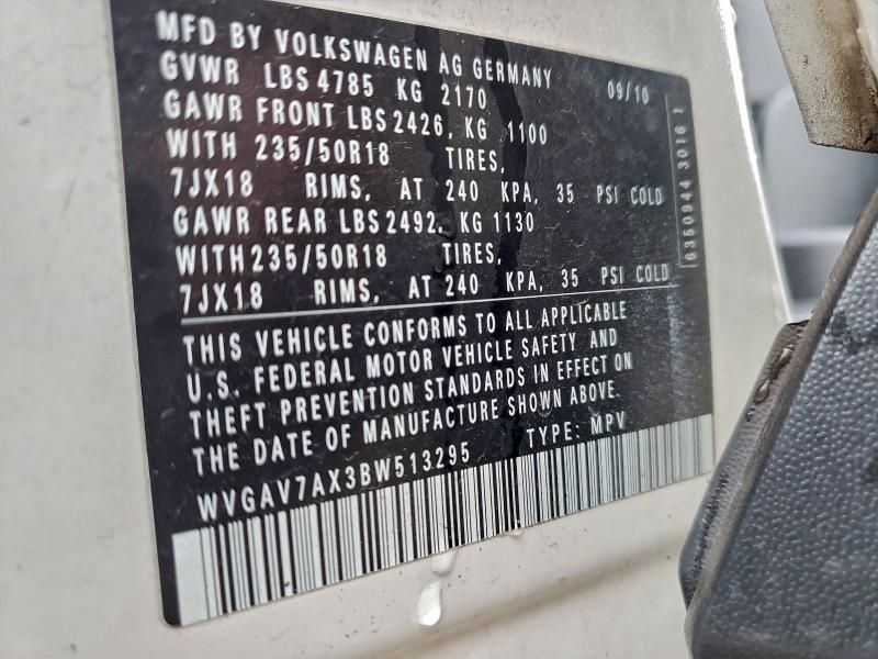 2011 Volkswagen Tiguan s