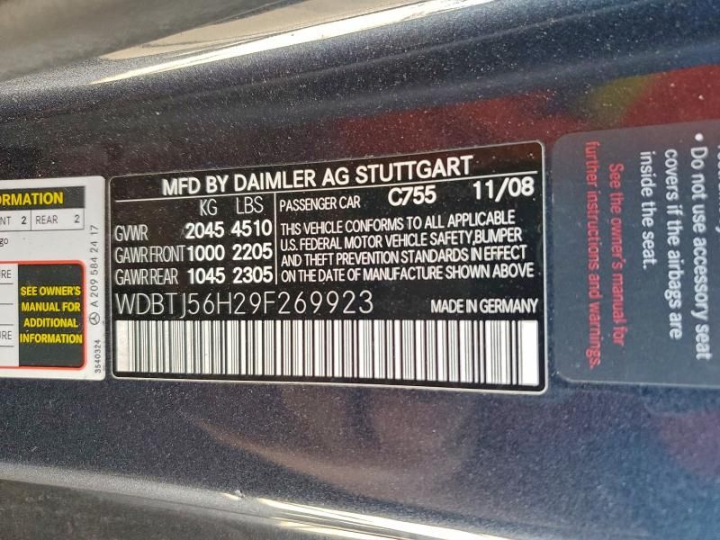 2009 Mercedes-Benz Clk 350