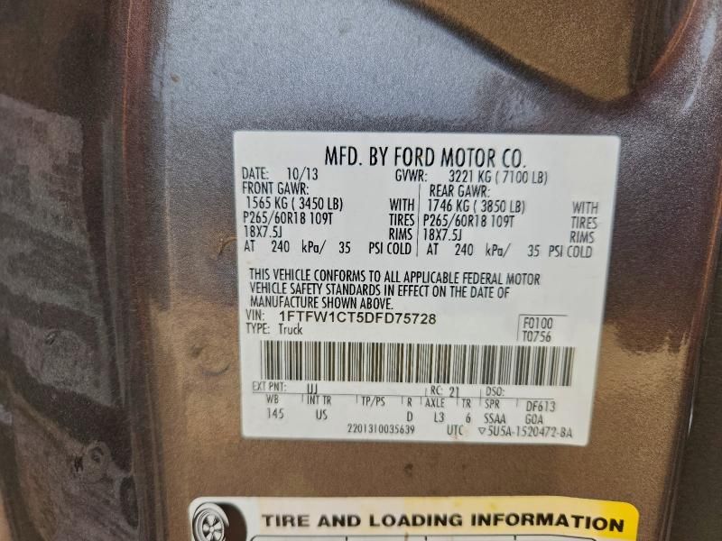 2013 Ford F150 Supercrew