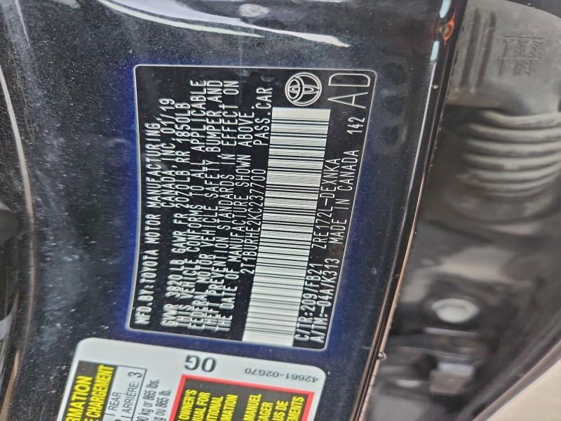 2019 Toyota Corolla l