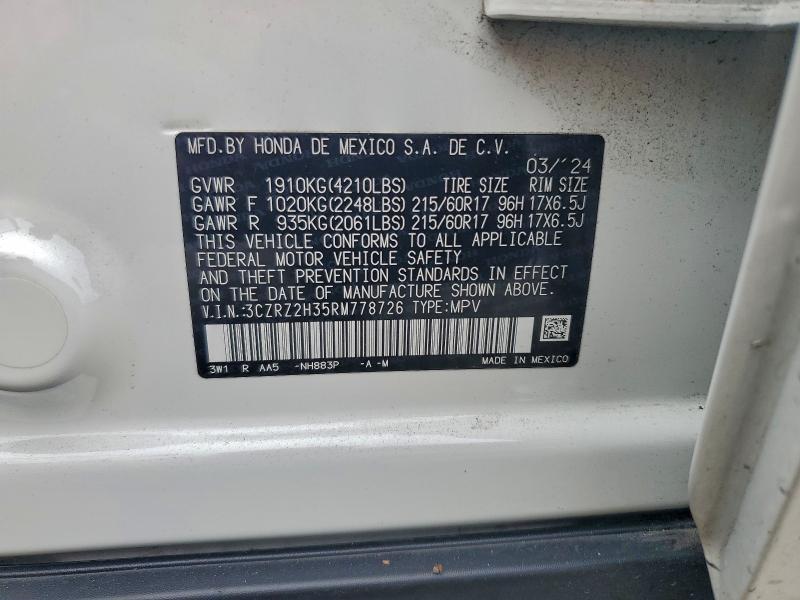 2024 Honda Hr-v lx