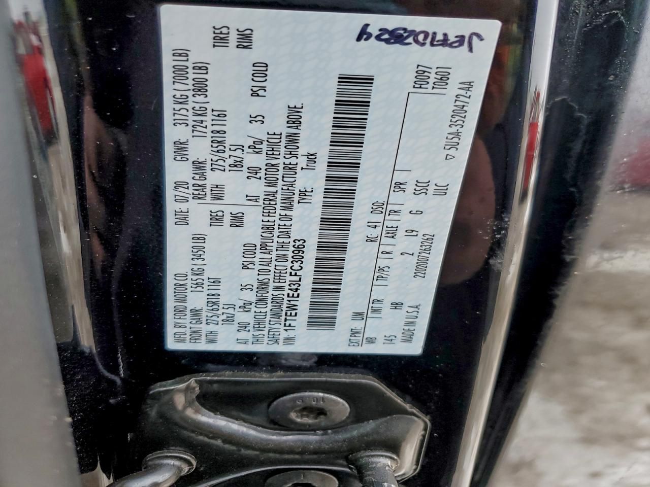 2020 Ford F150 Supercrew