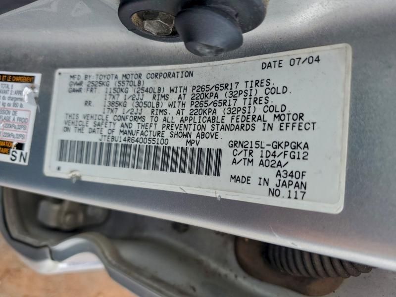 2004 Toyota 4runner SR5