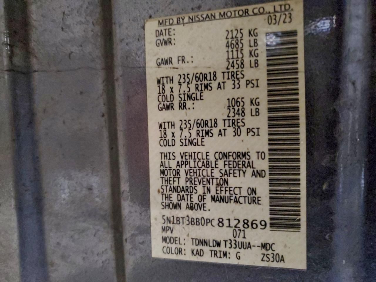 2023 Nissan Rogue sv