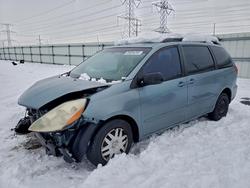 Salvage cars for sale from Copart Elgin, IL: 2006 Toyota Sienna ce