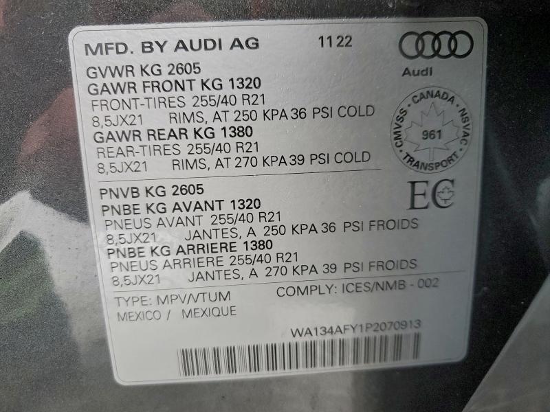 2023 Audi SQ5 Sportback Prestige