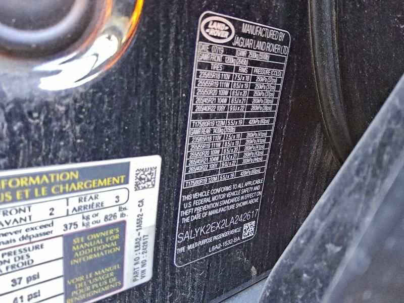 2020 Land Rover Range Rover Velar R-dynamic s