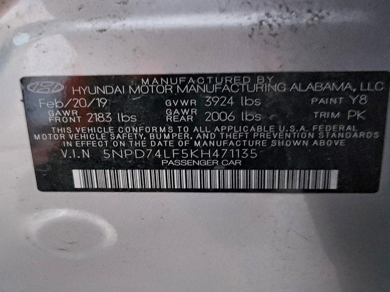 2019 Hyundai Elantra se