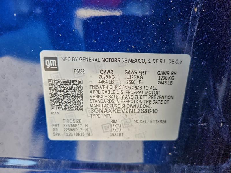 2022 Chevrolet Equinox lt