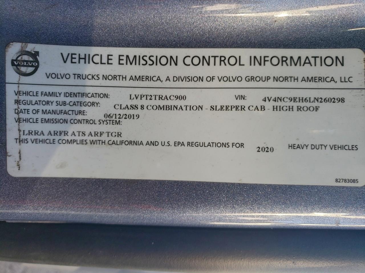 2020 Volvo VNL Semi Truck