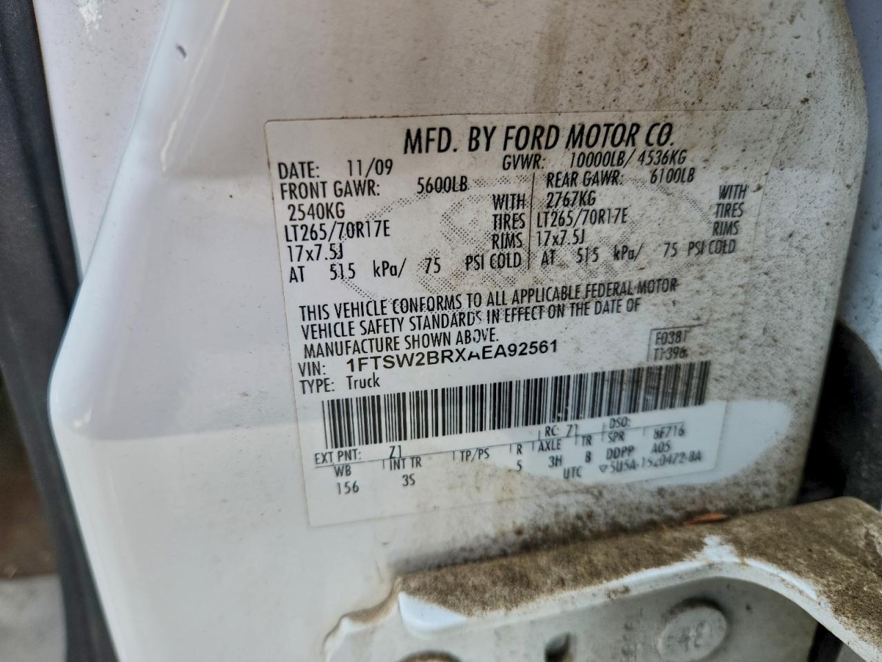 2010 Ford F250 Super Duty