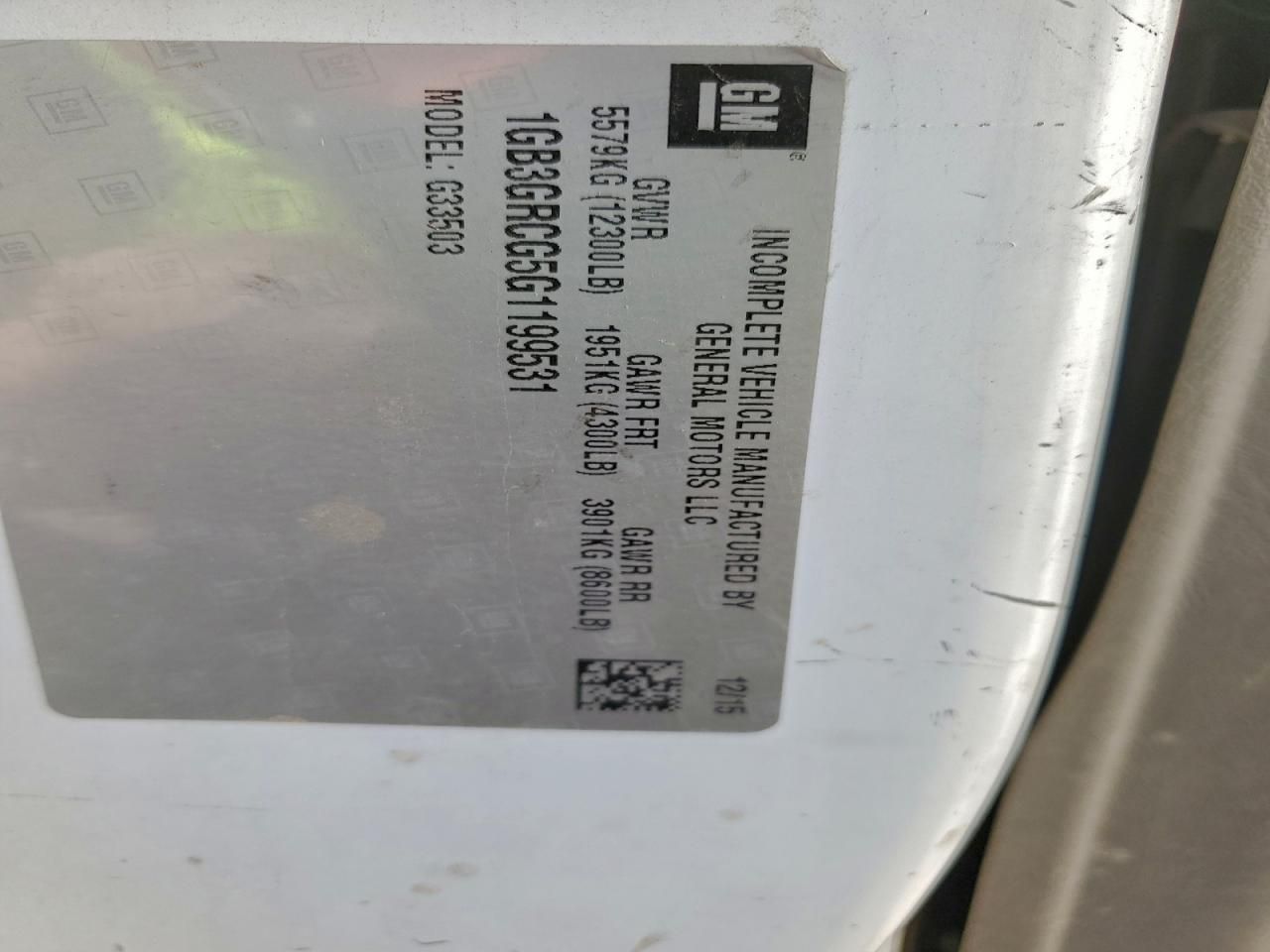 2016 Chevrolet Express Utility / Service Truck