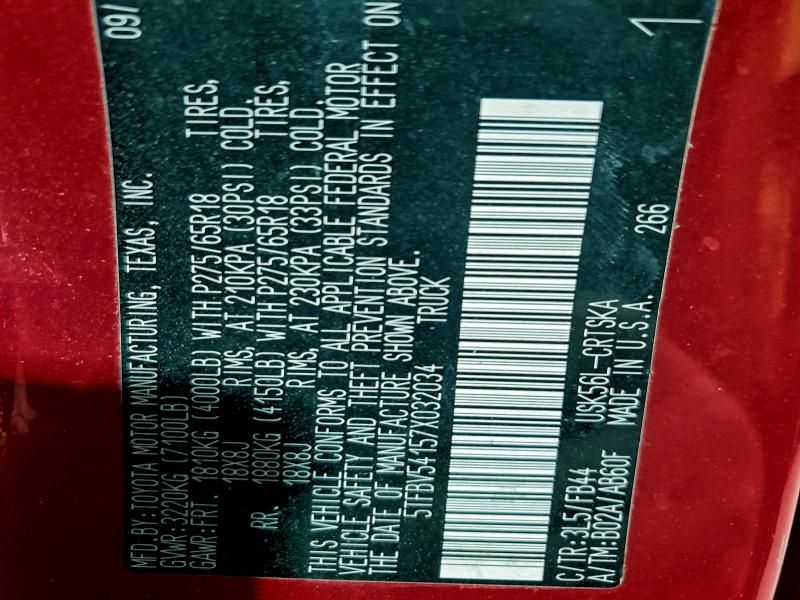 2007 Toyota Tundra Double cab SR5