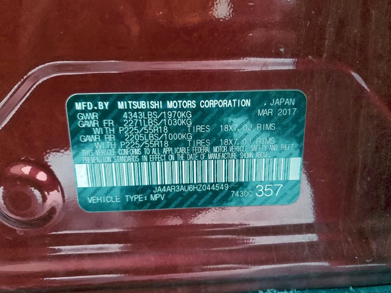 2017 Mitsubishi Outlander Sport es