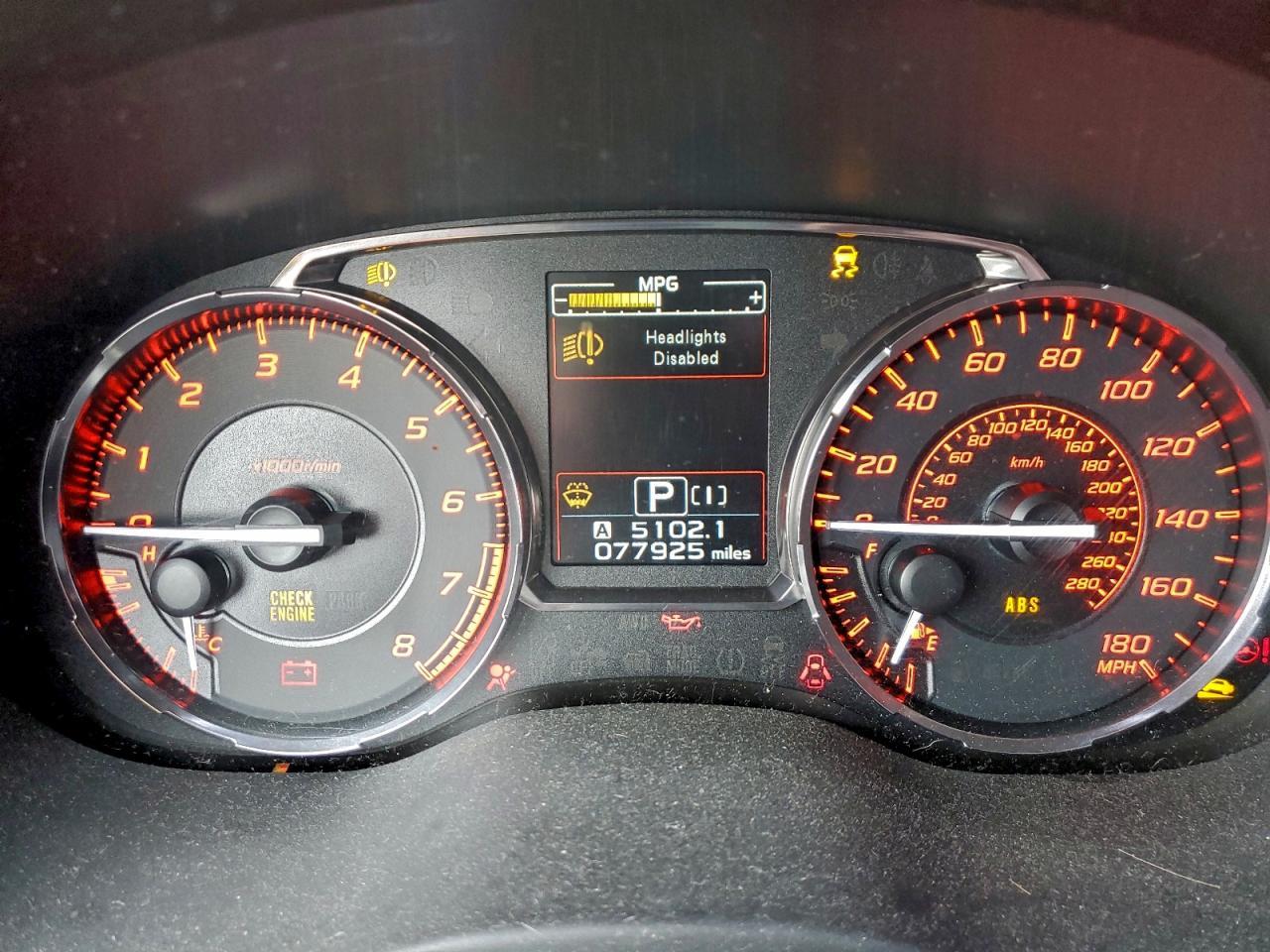 2016 Subaru Wrx Limited