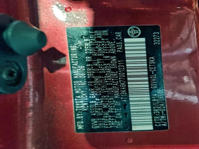 2007 Toyota Camry le