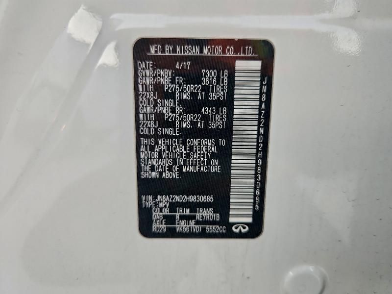 2017 Infiniti Qx80 Base