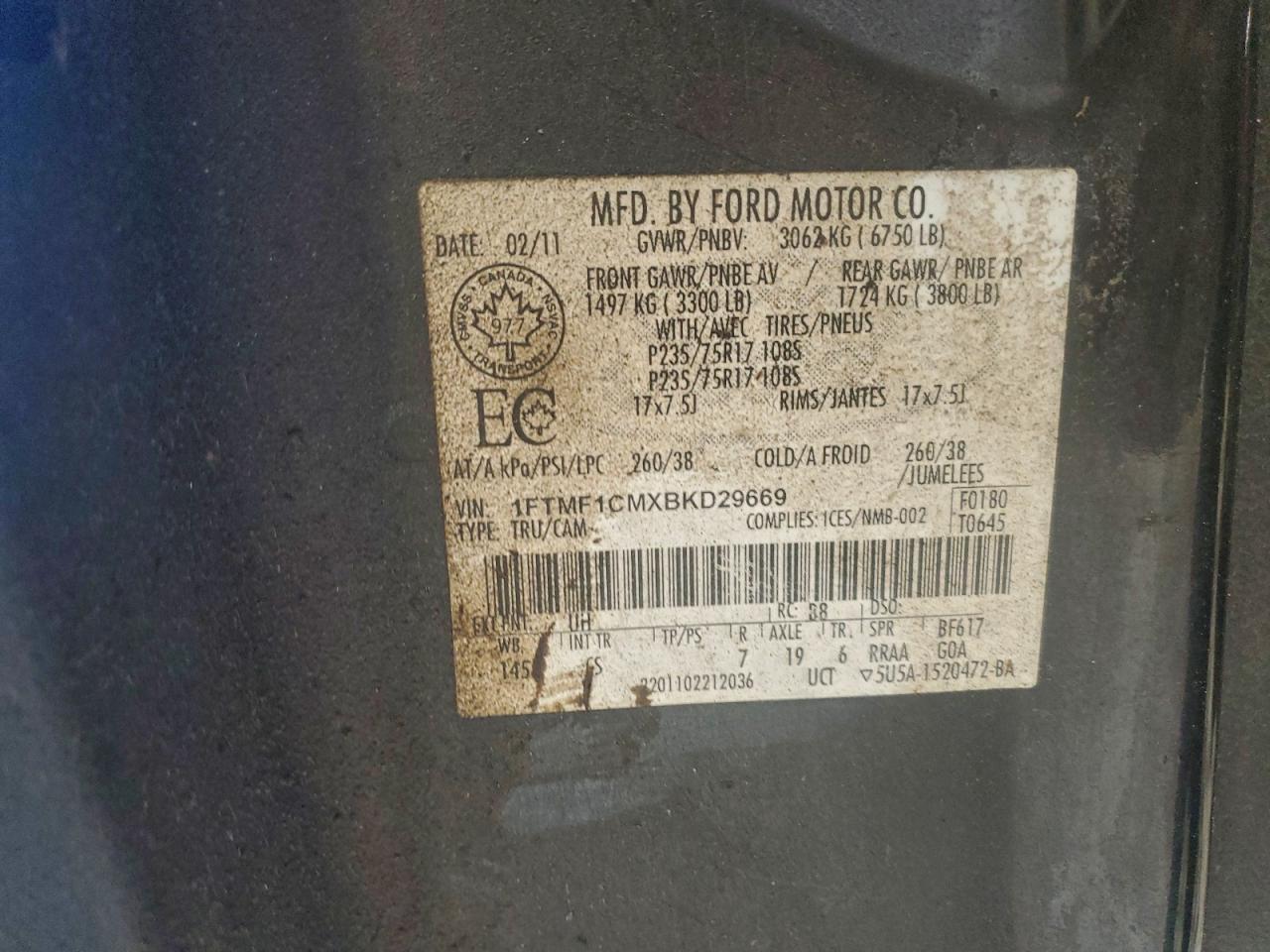 2011 Ford F150