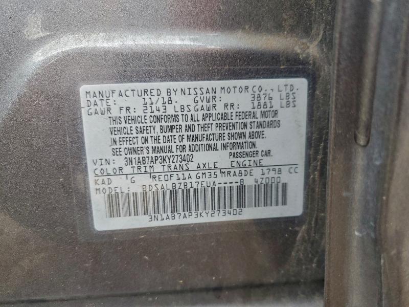 2019 Nissan Sentra s