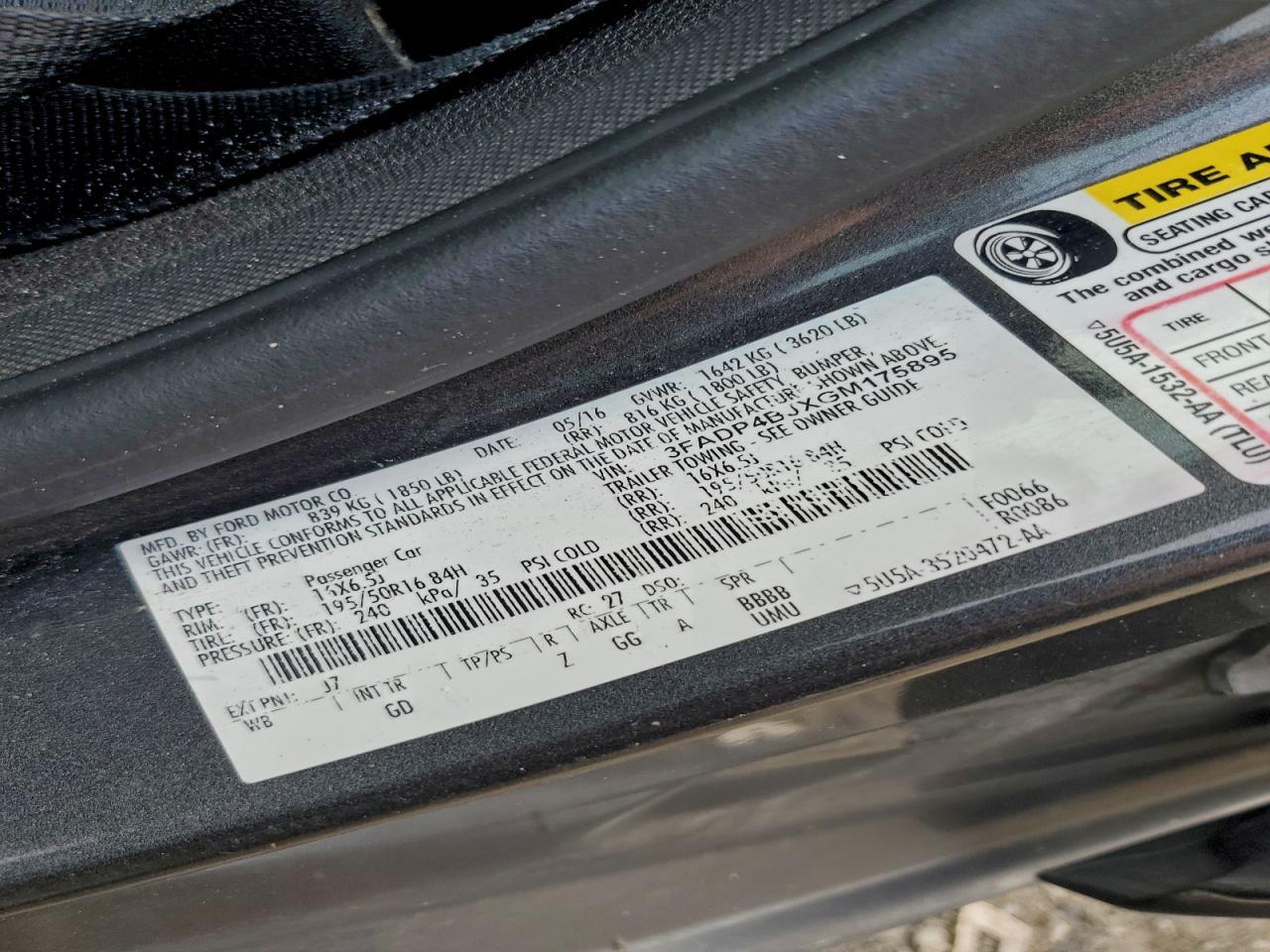 2016 Ford Fiesta se