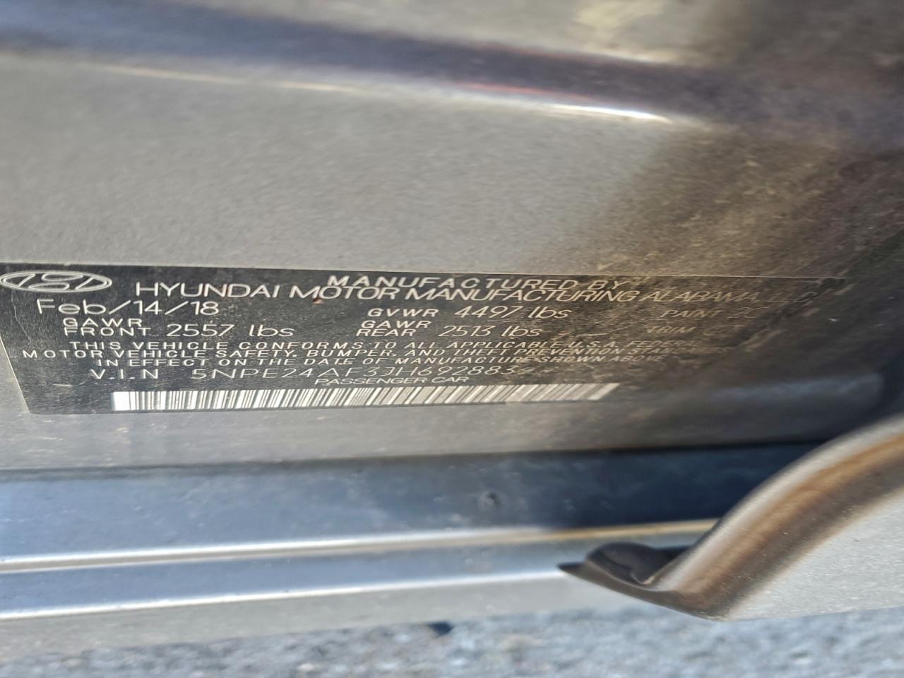 2018 Hyundai Sonata se
