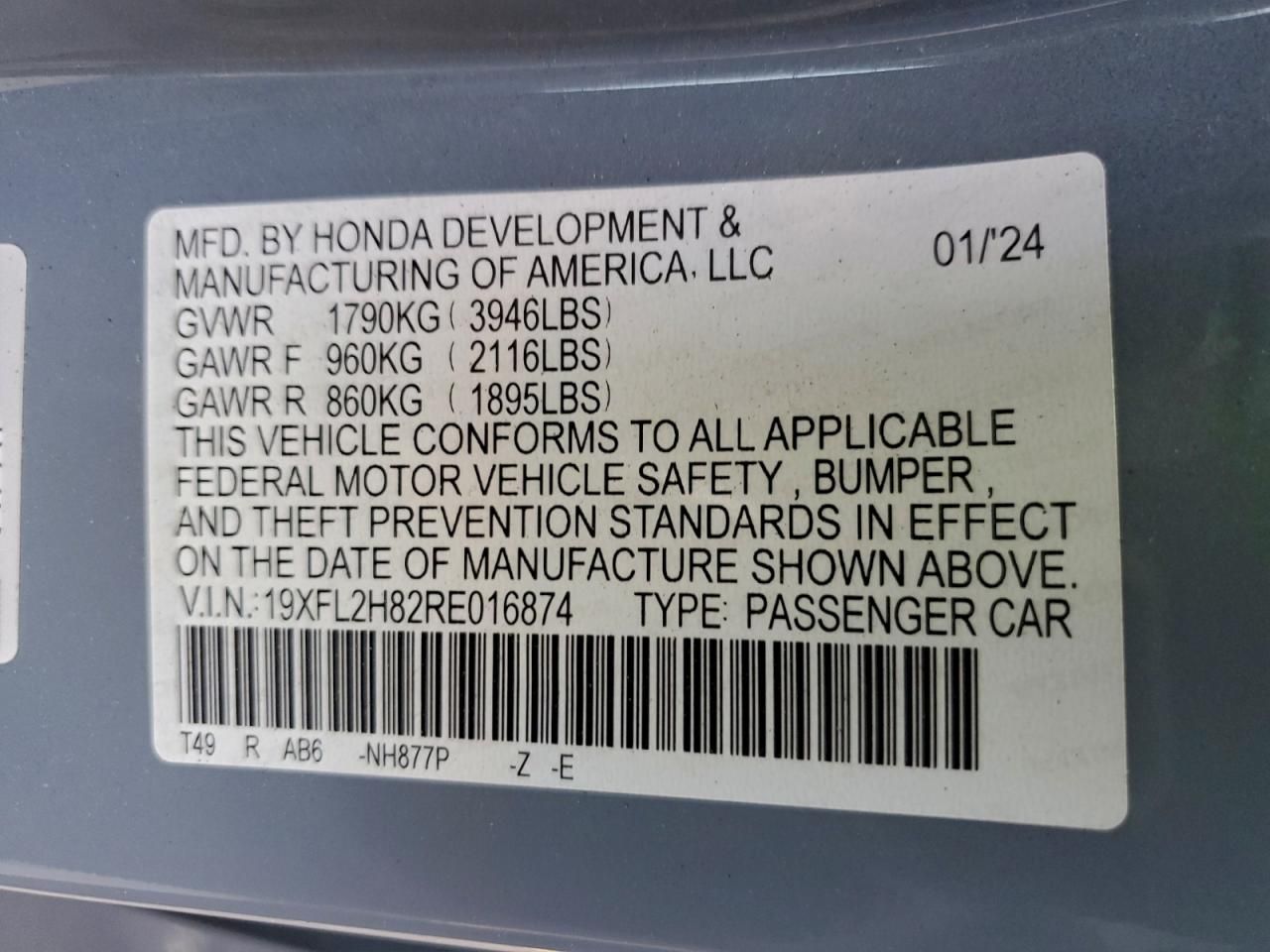 2024 Honda Civic Sport
